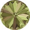 1 Stk. Swarovski Rivoli 1122 SS 39 (8mm) Crystal Luminous Green Foiled